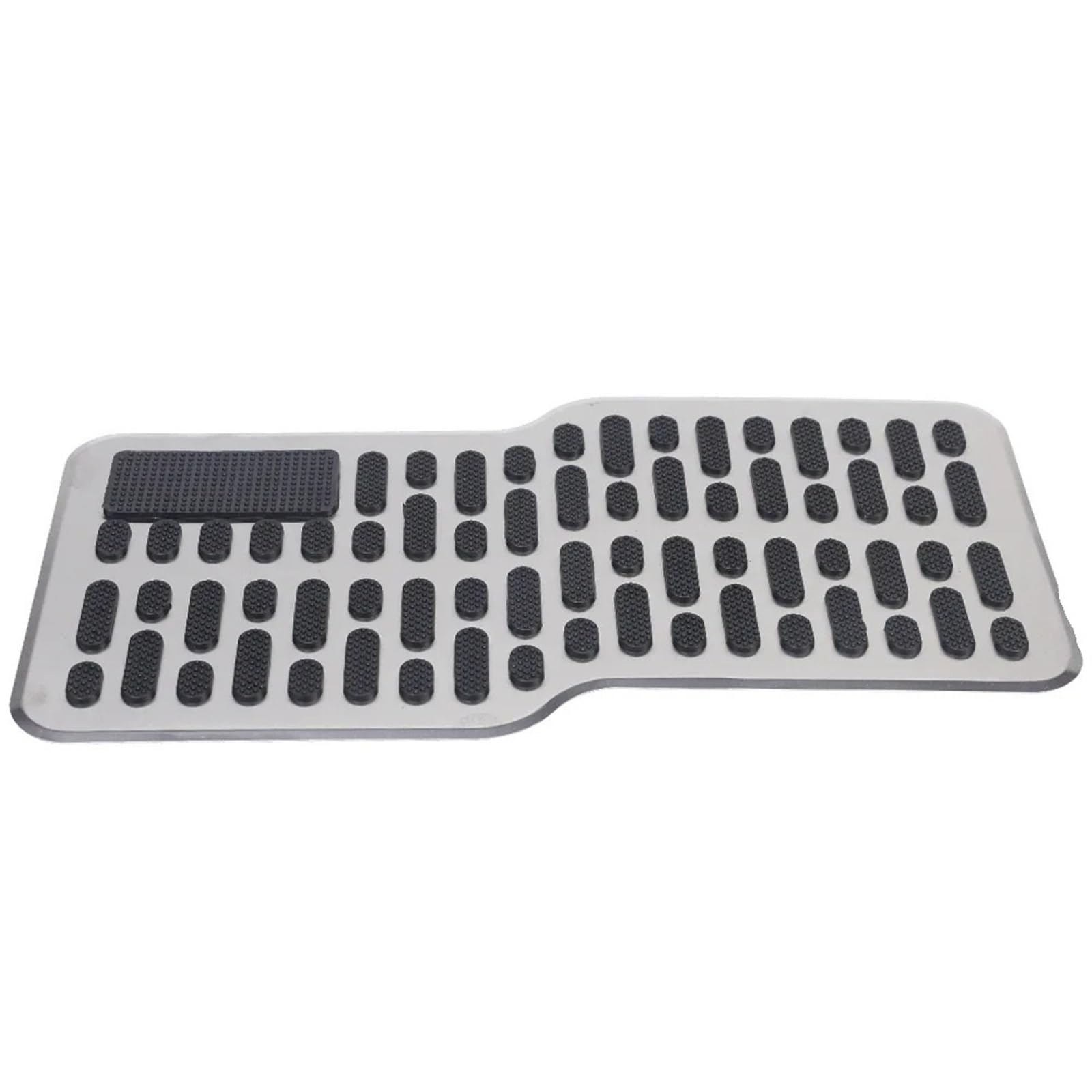 Auto Pedale Edelstahl Auto Pedal Haupt Fahrer Fuß Pad Pedal Anti-Skid Metall Bremsbelag Innen Ersatz Zubehör Auto Pedal Abdeckung(1piece) von Vdifsvb