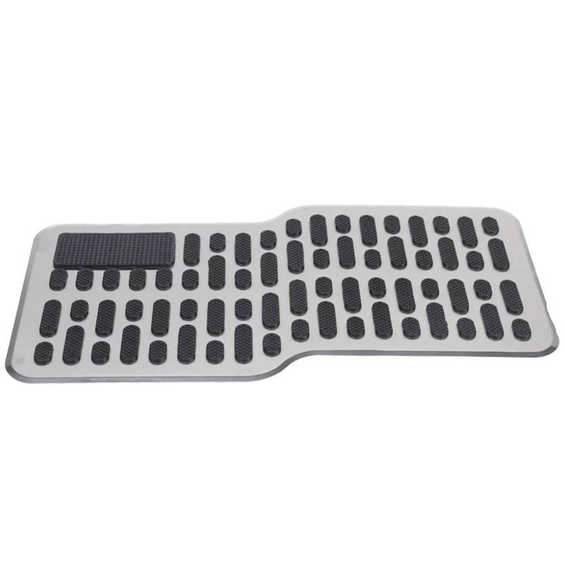 Auto Pedale Edelstahl Auto Pedal Haupt Fahrer Fuß Pad Pedal Anti-Skid Metall Bremsbelag Innen Ersatz Zubehör Auto Pedal Abdeckung(1piece) von Vdifsvb