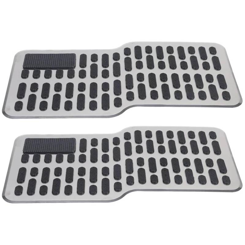 Auto Pedale Edelstahl Auto Pedal Haupt Fahrer Fuß Pad Pedal Anti-Skid Metall Bremsbelag Innen Ersatz Zubehör Auto Pedal Abdeckung(2piece) von Vdifsvb