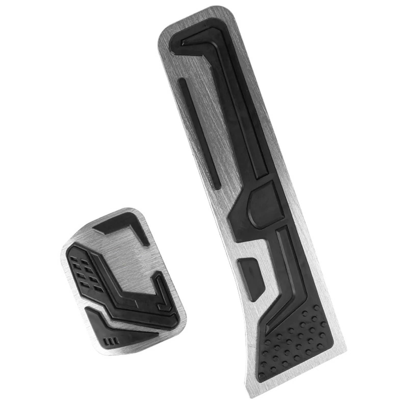 Auto Pedale Für LIXIANG Für Leading Für IDEAL L7 L8 L9 2023 Auto Pedal Pad rutschfeste Stahlpedalbrett Aluminiumlegierung Gummi Bremsabdeckung Auto Pedal Abdeckung(Silber) von Vdifsvb