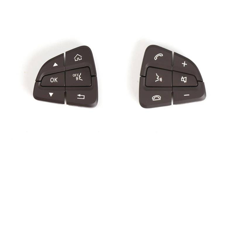 Lenkradschalter Tastenfeld Steuertasten Für Benz Für GLC C Klasse W205 W253 C180 C200 Für GLC300 Lenkrad Schalter Tasten Auto Multifunktions Schalter Tasten(Brown) von Vdifsvb