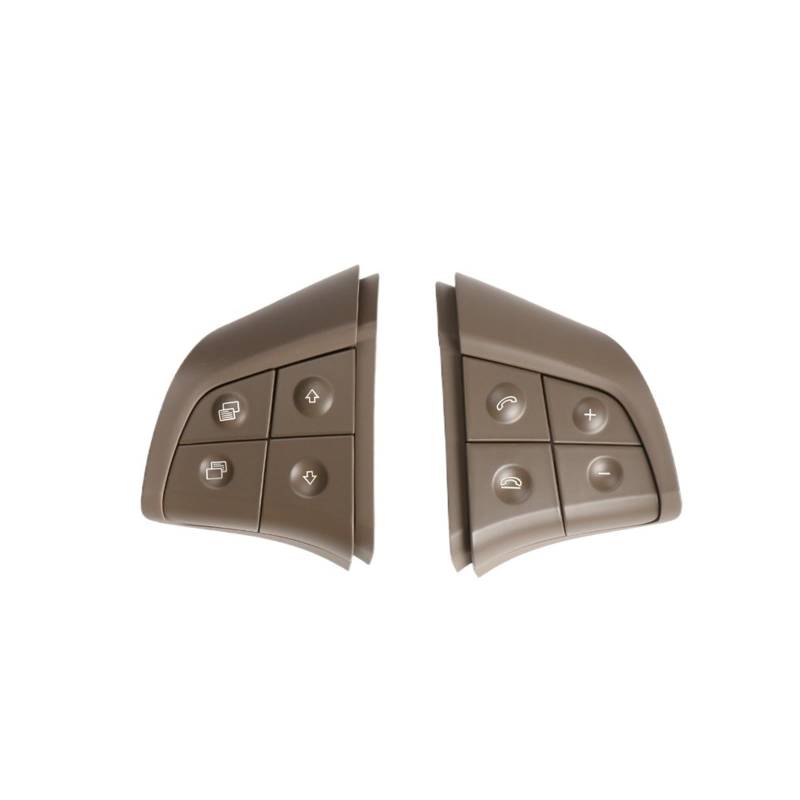 Lenkradschalter Tastenfeld Steuertasten Für Benz GL ML RB Klasse W164 W245 W251 Auto Multifunktions-Lenkradtasten Steuerschalter Knopfsatz(A Beige) von Vdifsvb