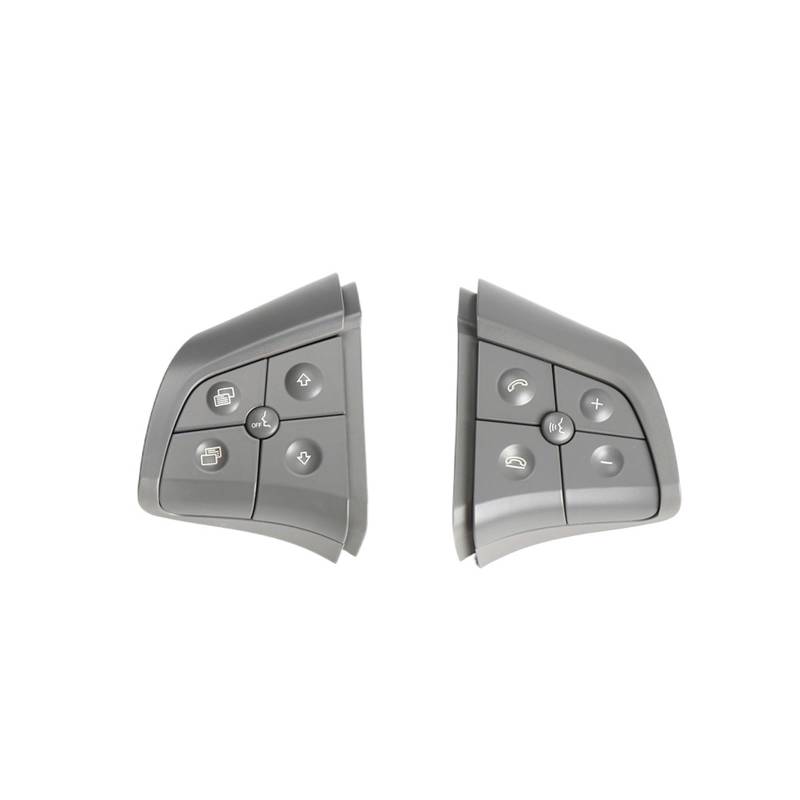 Lenkradschalter Tastenfeld Steuertasten Für Benz GL ML RB Klasse W164 W245 W251 Auto Multifunktions-Lenkradtasten Steuerschalter Knopfsatz(B Gray) von Vdifsvb