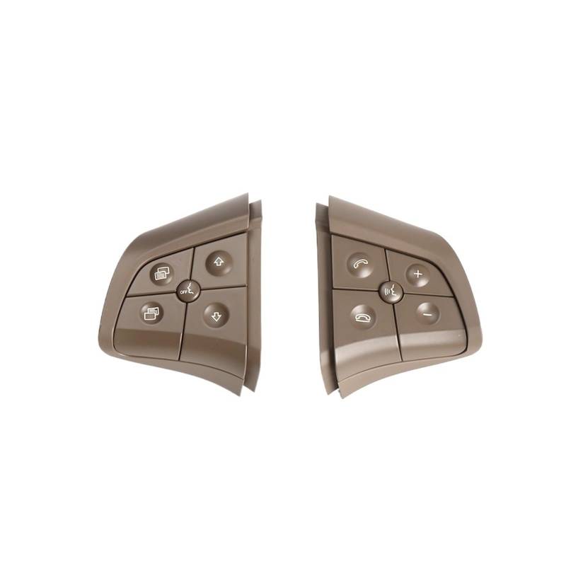Lenkradschalter Tastenfeld Steuertasten Für Benz W164 ML GL W245 B-Klasse W251 R-Klasse Autolenkrad Multifunktions-Bedientasten Schalterschlüssel Reparatursatz(B Beige) von Vdifsvb