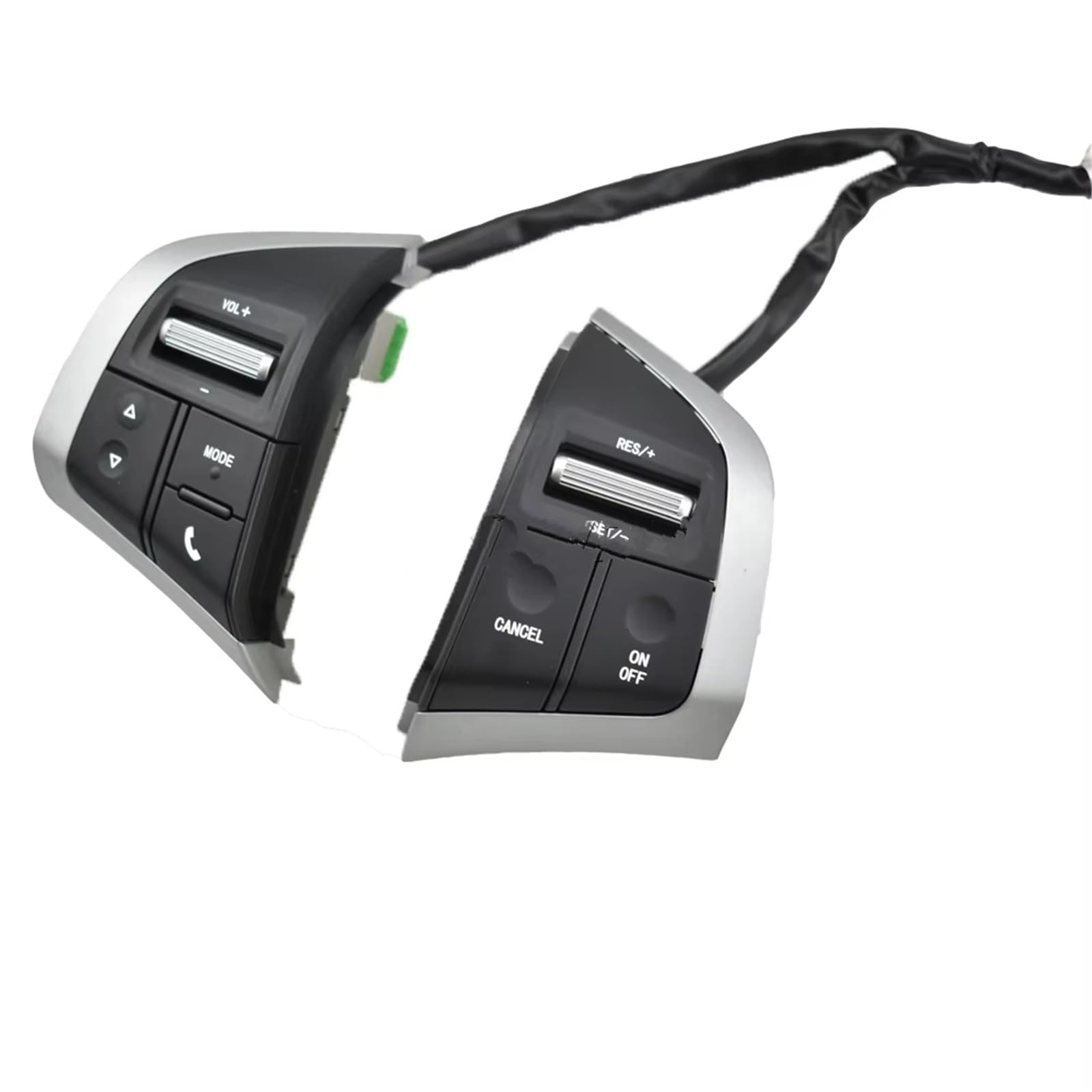 Lenkradschalter Tastenfeld Steuertasten Für Chevrolet S10 2017 Multifunktions-Lenkrad-Taste Audio Musik Volumen Bluetooth Control Cruise Schalter(Black Switch) von Vdifsvb