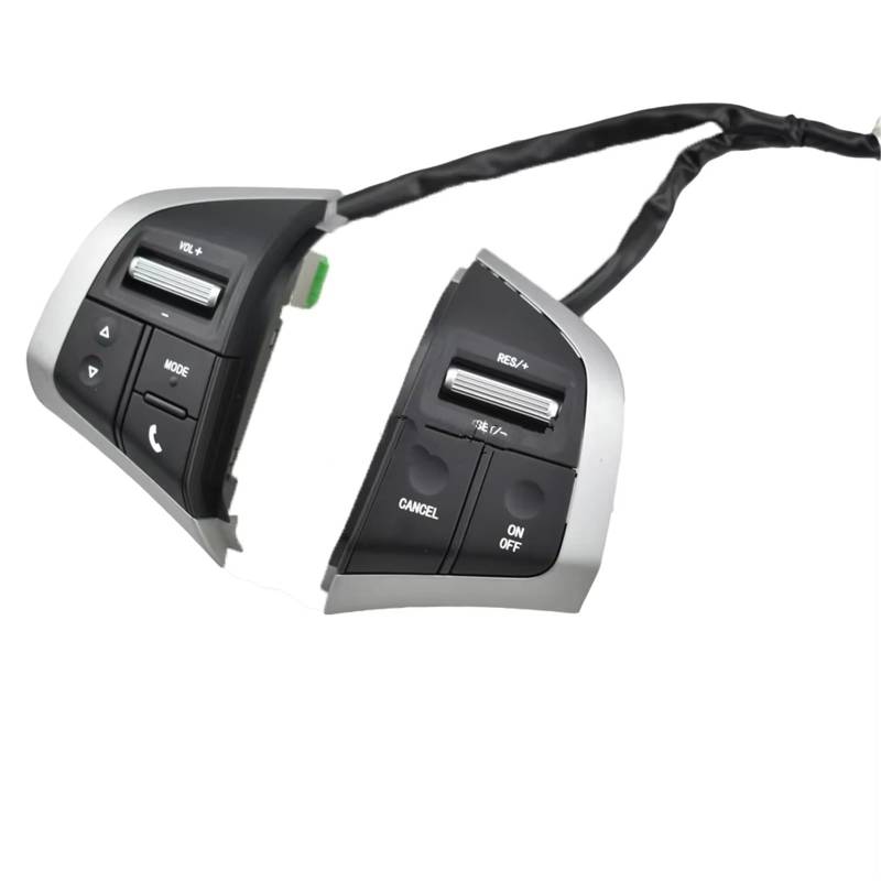 Lenkradschalter Tastenfeld Steuertasten Für Chevrolet S10 2017 Multifunktions-Lenkrad-Taste Audio Musik Volumen Bluetooth Control Cruise Schalter(Black Switch) von Vdifsvb