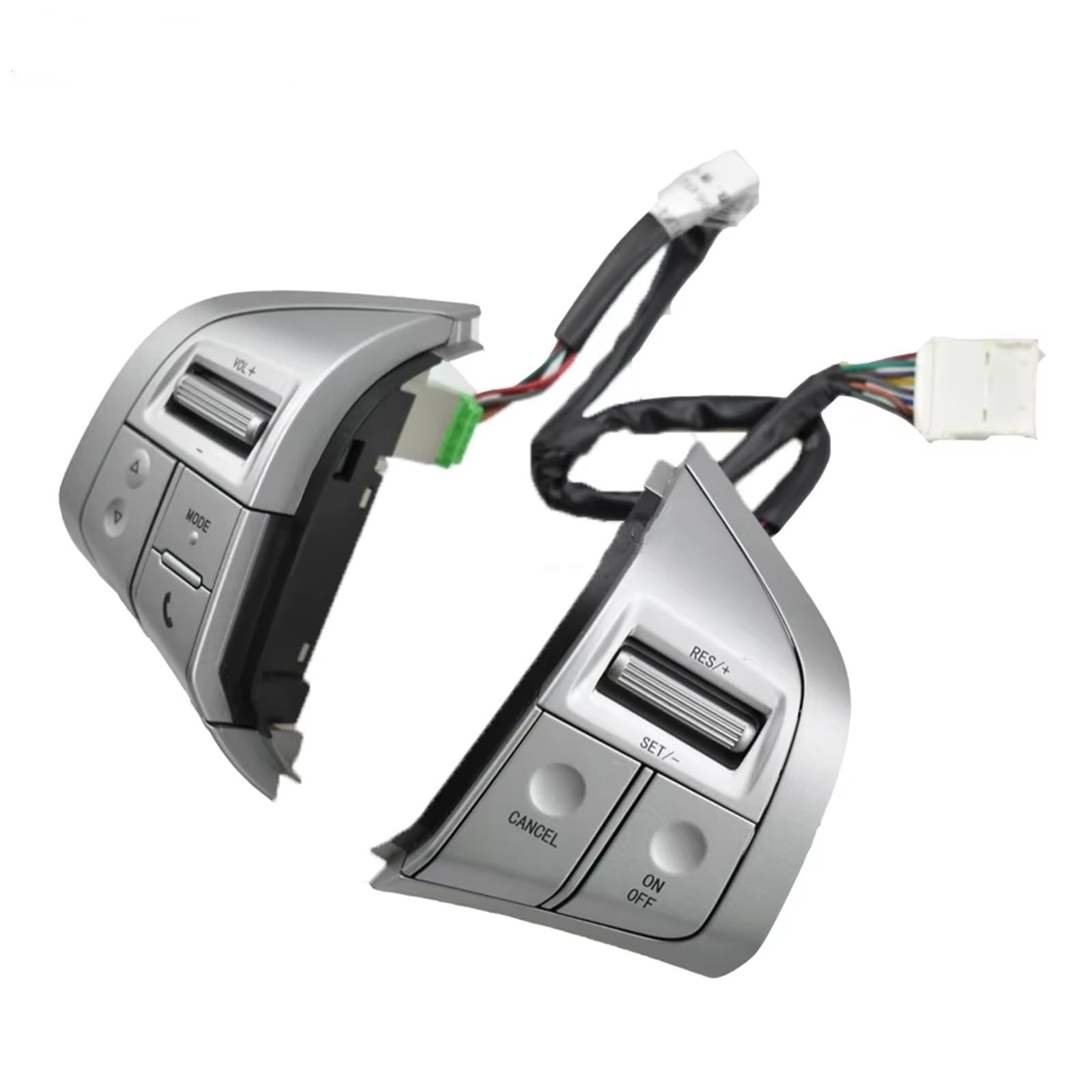 Lenkradschalter Tastenfeld Steuertasten Für Chevrolet S10 2017 Multifunktions-Lenkrad-Taste Audio Musik Volumen Bluetooth Control Cruise Schalter(Silvery Switch) von Vdifsvb