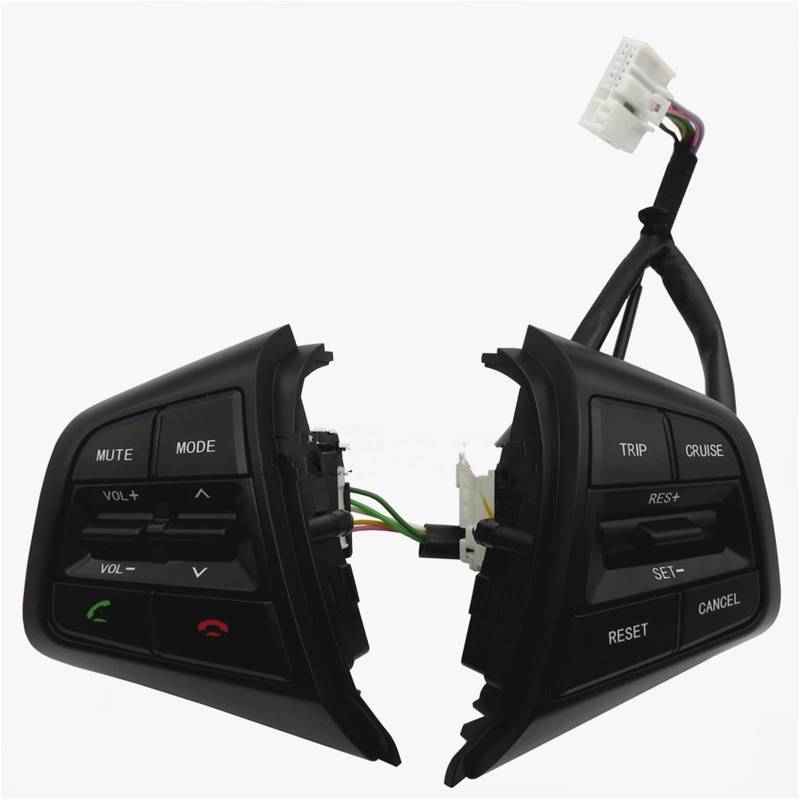 Lenkradschalter Tastenfeld Steuertasten Für Hyundai Ix25 (Für Creta) 1,6 L 2,0 L Lenkrad-Bedientasten Fernbedienung Tempomat Bluetooth-Taste(1.6L set) von Vdifsvb