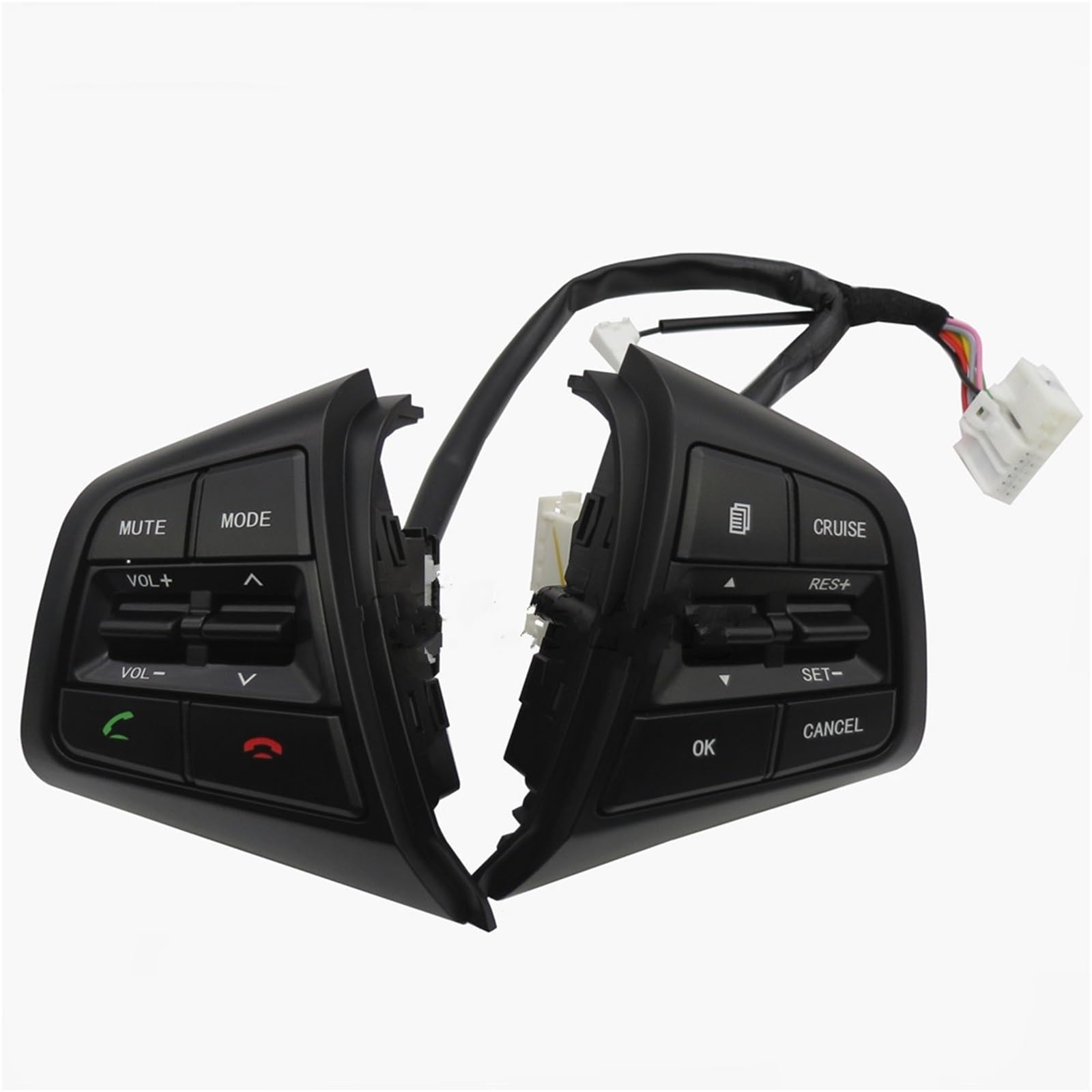 Lenkradschalter Tastenfeld Steuertasten Für Hyundai Ix25 (Für Creta) 1,6 L 2,0 L Lenkrad-Bedientasten Fernbedienung Tempomat Bluetooth-Taste(2.0L set) von Vdifsvb
