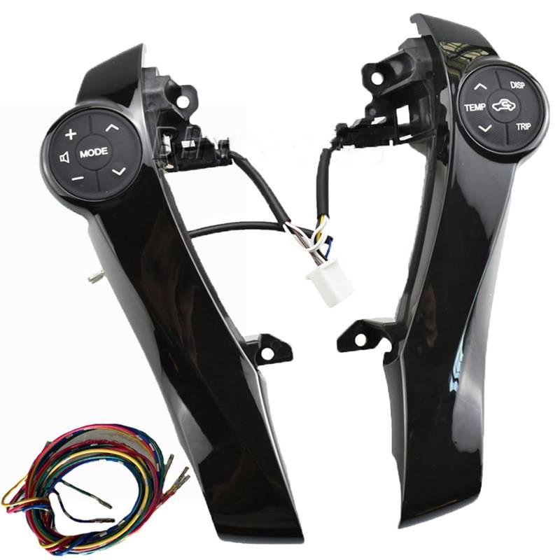 Lenkradschalter Tastenfeld Steuertasten Für Toyota Für Aqua 2012-2014 Für Prius C 2011-2015 Auto Multifunktions Lenkrad Kombination Control Schalter(Piano-Fline) von Vdifsvb
