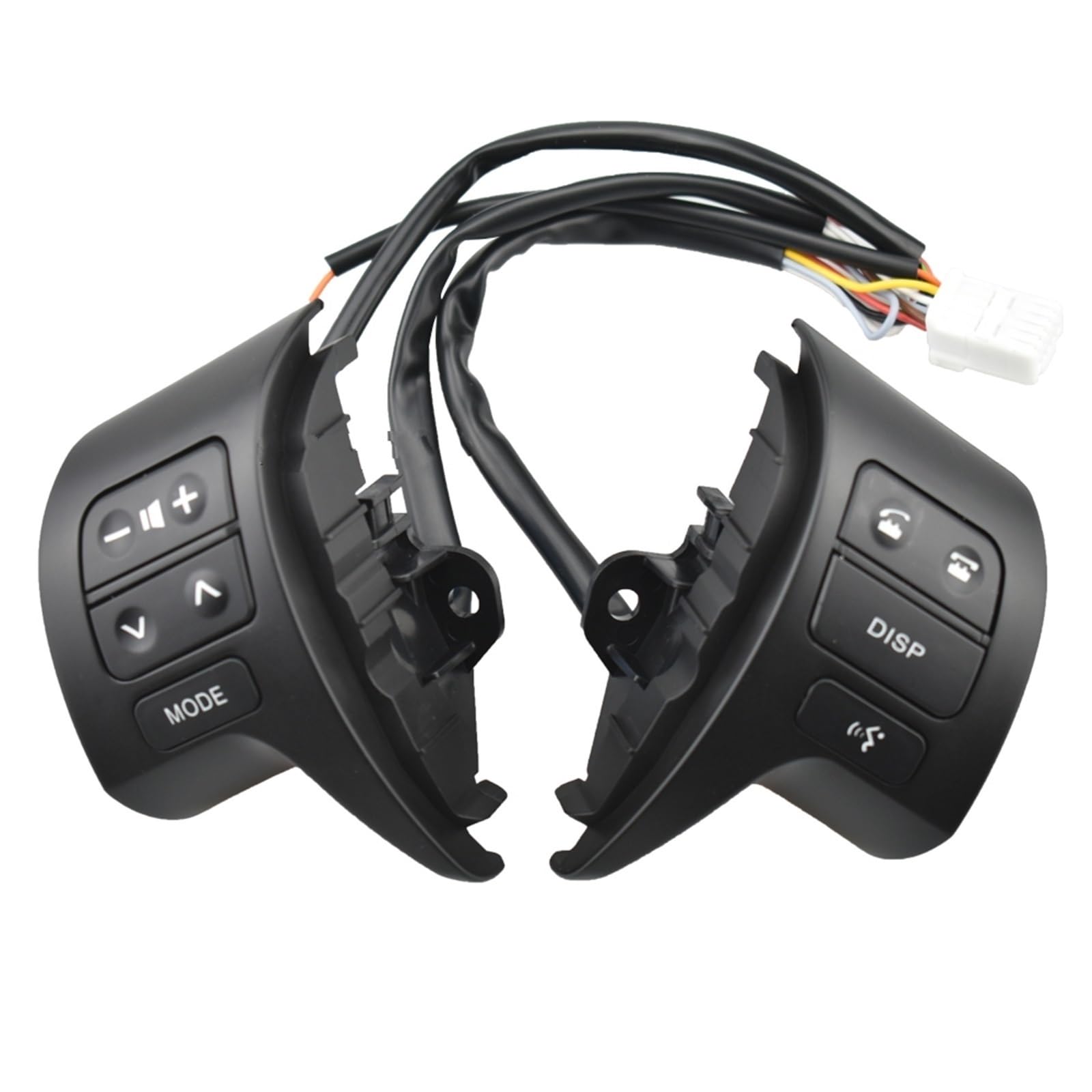 Lenkradschalter Tastenfeld Steuertasten Für Toyota Für Corolla Für ZRE 2007-2009 84250-02200 Multifunktions Switchs Neuheiten Bluetooth Lenkrad Audio Control Schalter(Matte) von Vdifsvb