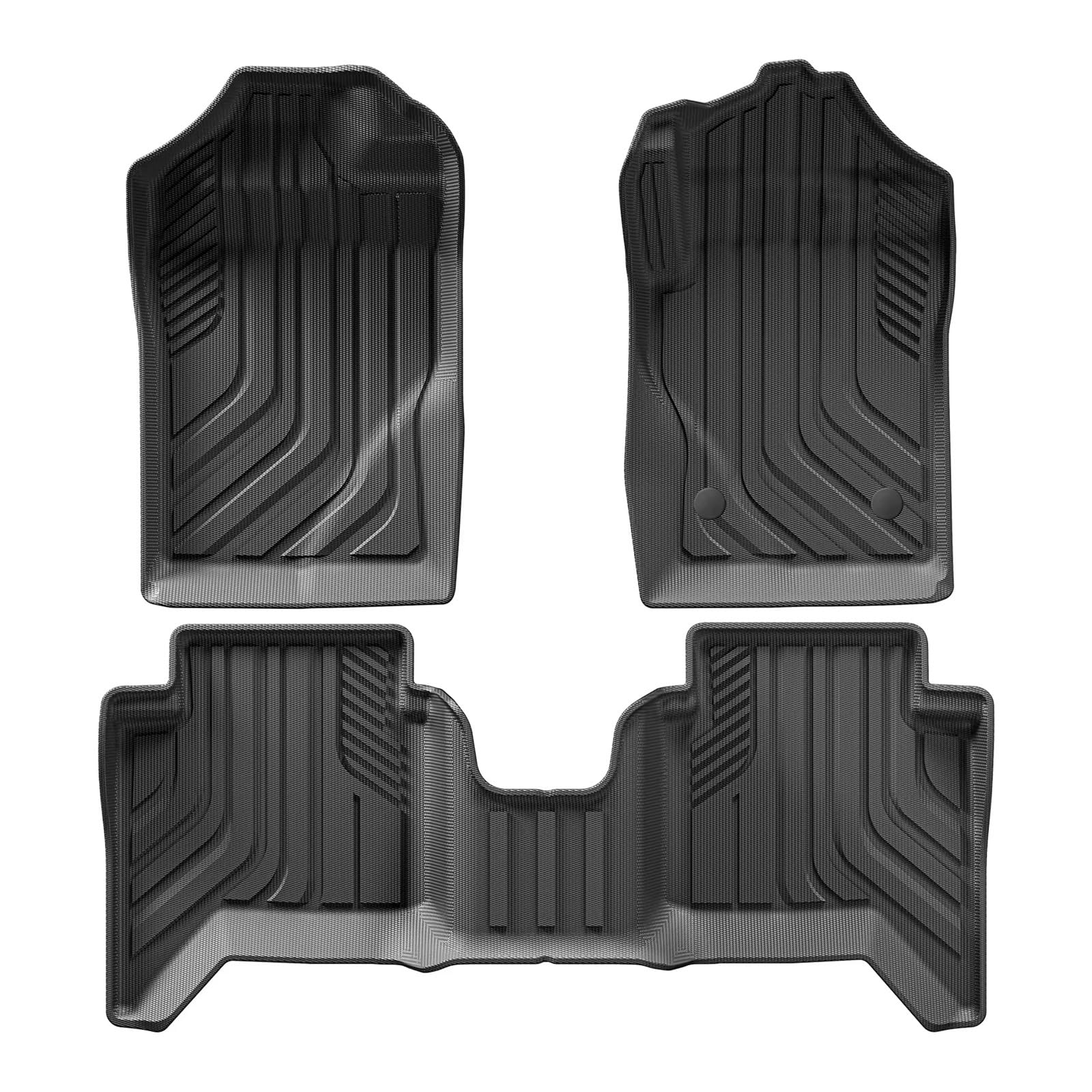 Vdifsvb Kofferraumschutz Für Ranger 2024 2025 Fit 5FT 59.6Bed Auto LKW Bett Matte Liner Kofferraum Bett Liner Schwarz TPE 3D Fußmatten Set Kofferraum Schutzmatten(RHD 3PCS) von Vdifsvb