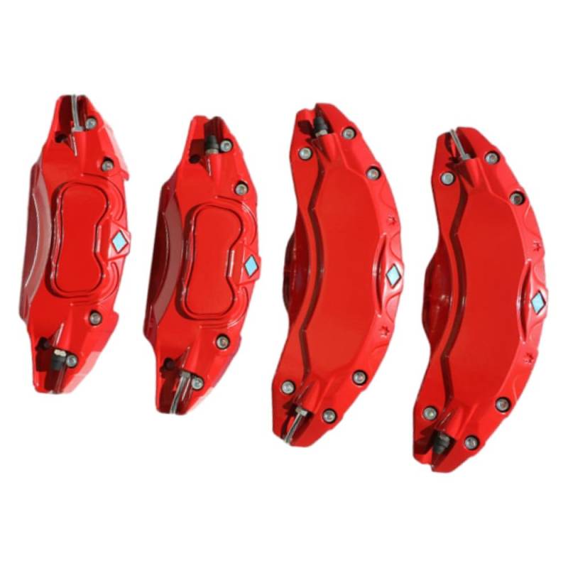 VeVaad Bremssattelabdeckungen, Aluminiumlegierung, 48,3 cm, 50,8 cm, Bremssattelabdeckung, rot, kompatibel mit Tesla Model Y 2021–2024, kompatibel mit Modellen mit 48,3 cm (19/20 Zoll) Radnabengröße von VeVaad