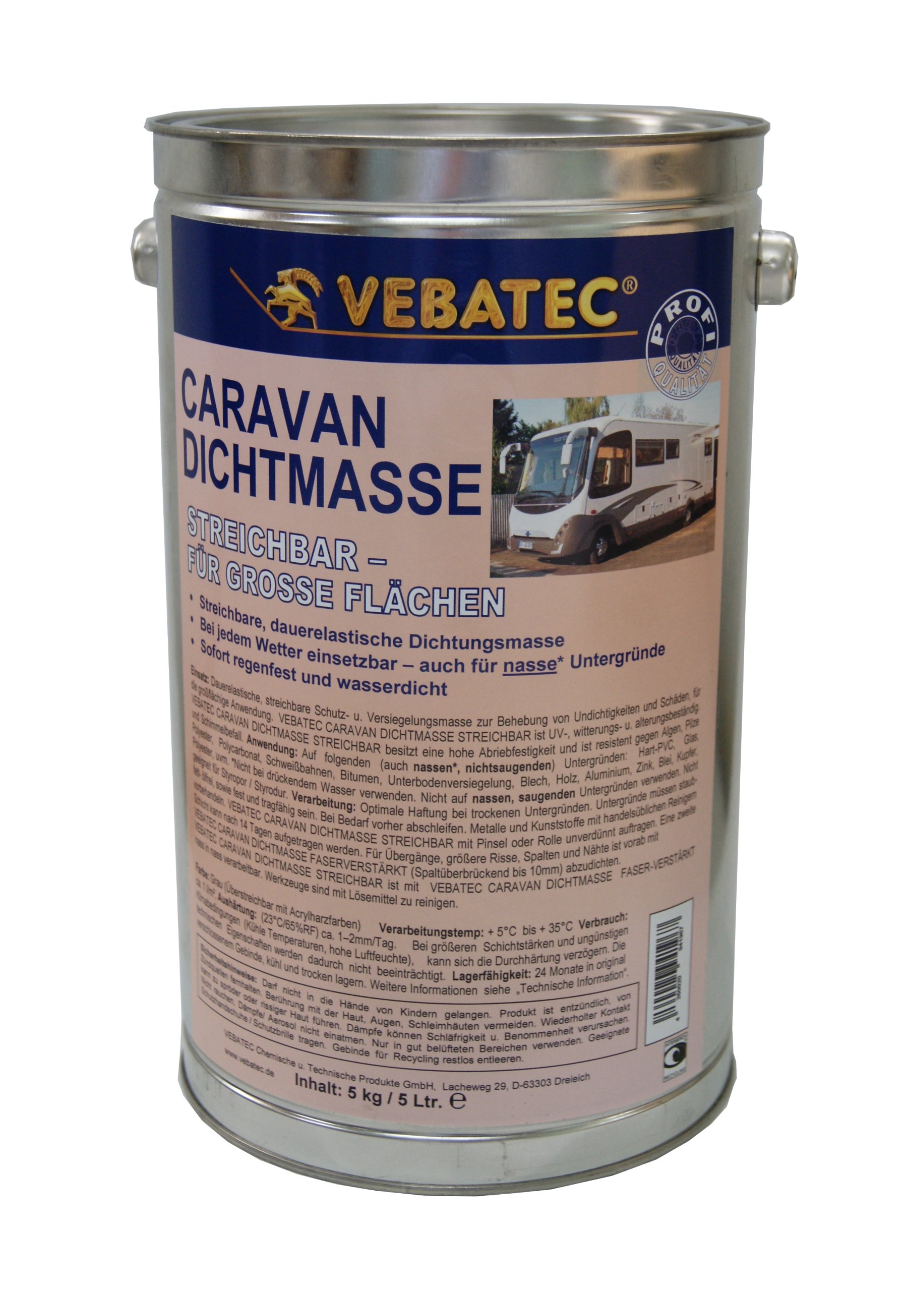 Vebatec Caravan Dichtmasse streichbar 5 kg von Vebatec