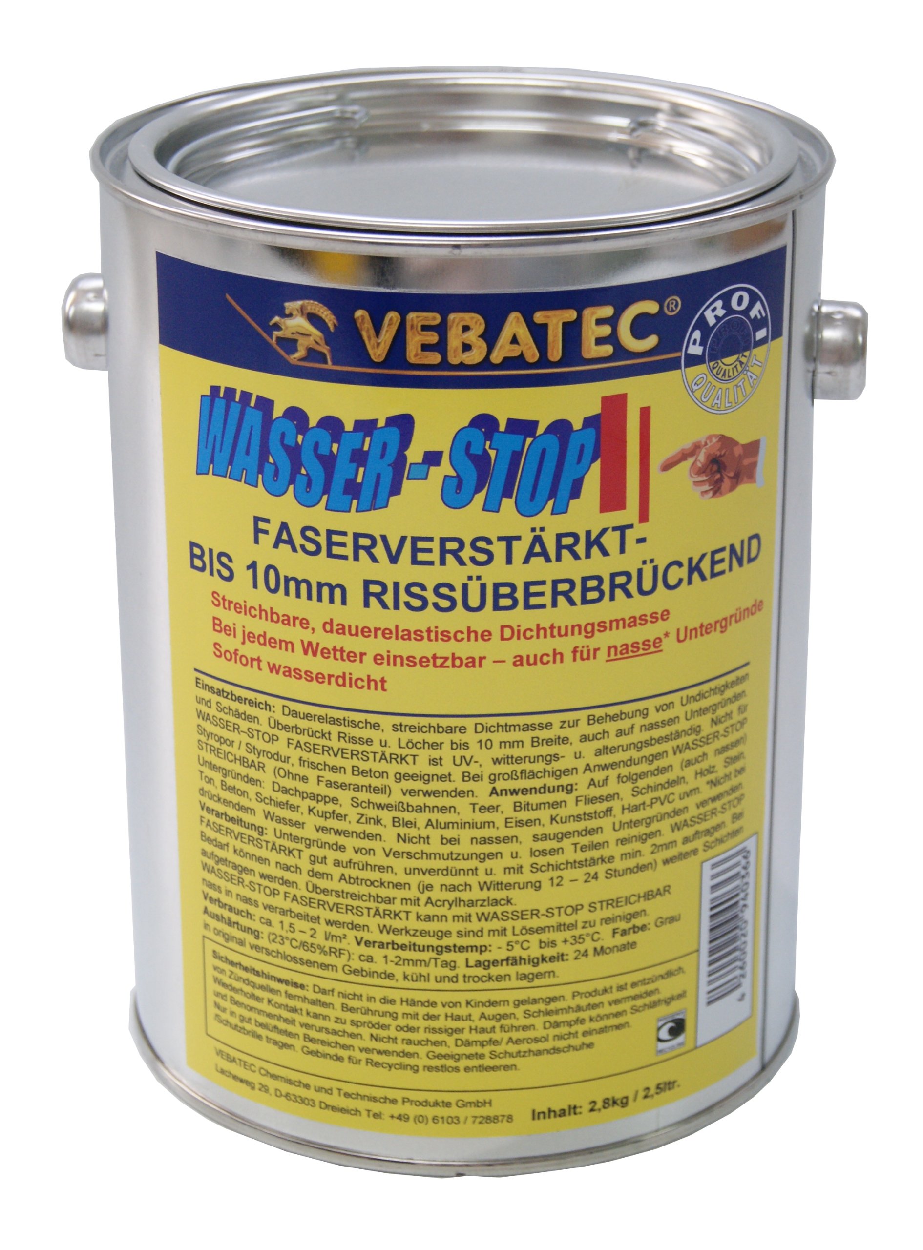 Vebatec Wasser-Stop faserverstärkt 2,8kg Vebatec Wasser-Stop faserverstärkt 2,8kg von Vebatec