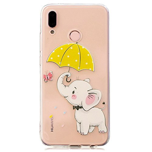 Vectady für Huawei P20 Lite [Nein für P20] Silikon Hülle, Weiche TPU Case Cover Silikon Gel Handyhüllen Transparent Durchsichtig Kristal Klar mit Muster Kreative für Huawei P20 Lite Silikonhülle Clear Bumper Back Case Schutzhülle Handy Tasche Silikon Kratzfest Ultra Dünn Slim Premium Handytasche Etui Schale für Huawei P20 Lite - Muster 8 von Vectady