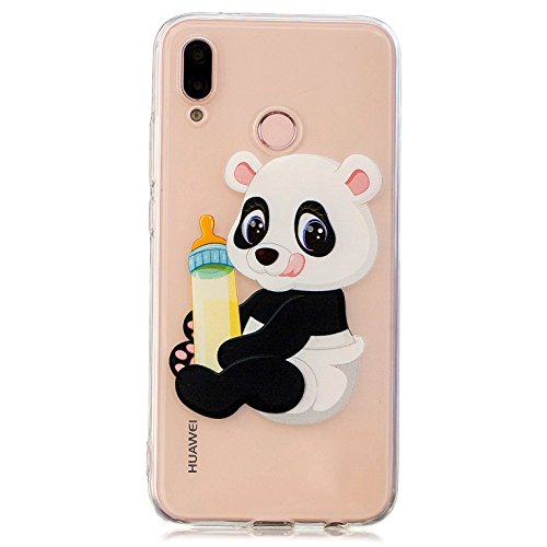 Vectady für Huawei P20 Lite [Nein für P20] Silikon Hülle, Weiche TPU Case Cover Silikon Gel Handyhüllen Transparent Durchsichtig Kristal Klar mit Muster Kreative für Huawei P20 Lite Silikonhülle Clear Bumper Back Case Schutzhülle Handy Tasche Silikon Kratzfest Ultra Dünn Slim Premium Handytasche Etui Schale für Huawei P20 Lite - Muster 6 von Vectady