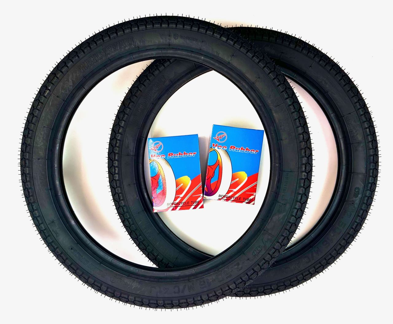 16 Zoll Reifen mit Schläuche HEIDENAU K36/1 - 2.50 bzw. 2 1/2 x 16 von Vee Rubber