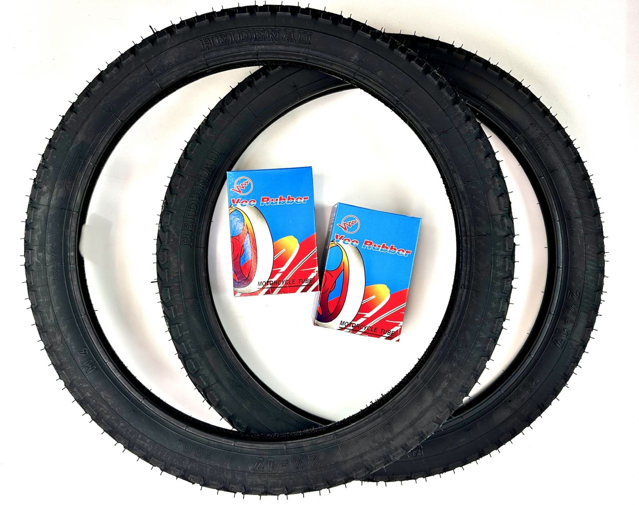 17 Zoll Reifen mit Schläuchen HEIDENAU M4 - 2.25 bzw. 2 1/4 x 17 28B 17 Zoll Reifen mit Schläuchen HEIDENAU M4 - 2.25 bzw. 2 1/4 x 17 28B von Vee Rubber