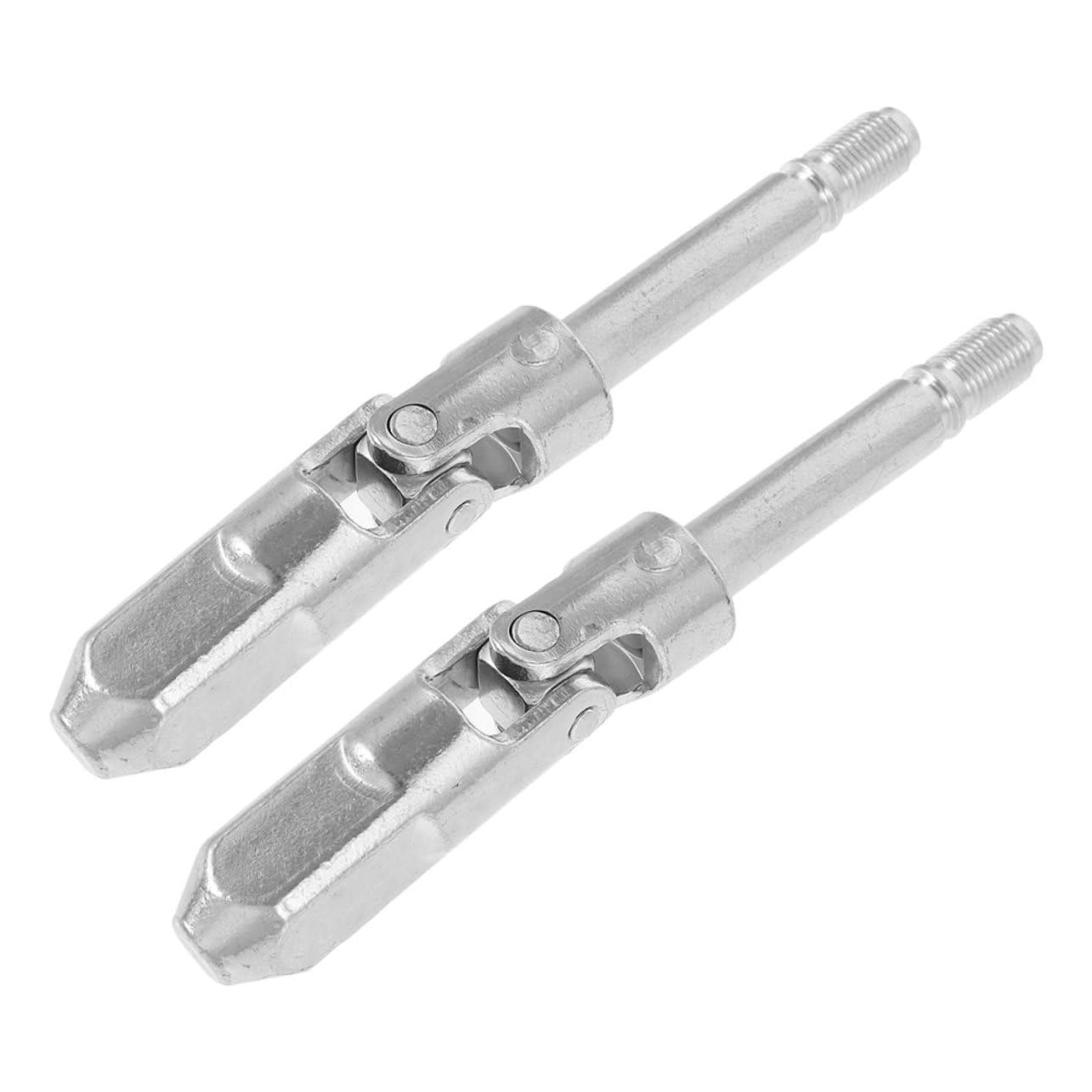 Veemoon 2 Stück Jack-Zubehör wagenheber Jack Ersatzteile horizontales Hebegelenk Du Joint für Jack Wellen-Universalheber Kurbelheber für Anhänger Zubehör für Anhängerheber Eisen Silber von Veemoon