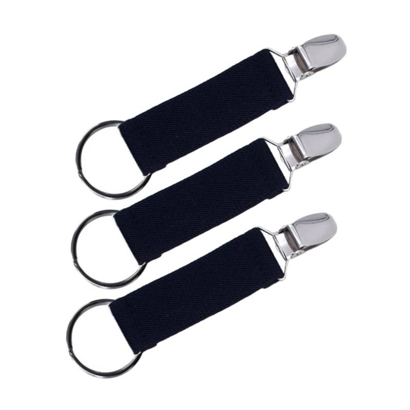 Veemoon 3 Stück Clips für Reisefäustlinge hat Clip wanderausrüstung kalanchoe Hutträger Männer Erwachsene Handtasche Clips für Reisehandschuhe Huthalter Polyestergarn Plus Gummiband Black von Veemoon