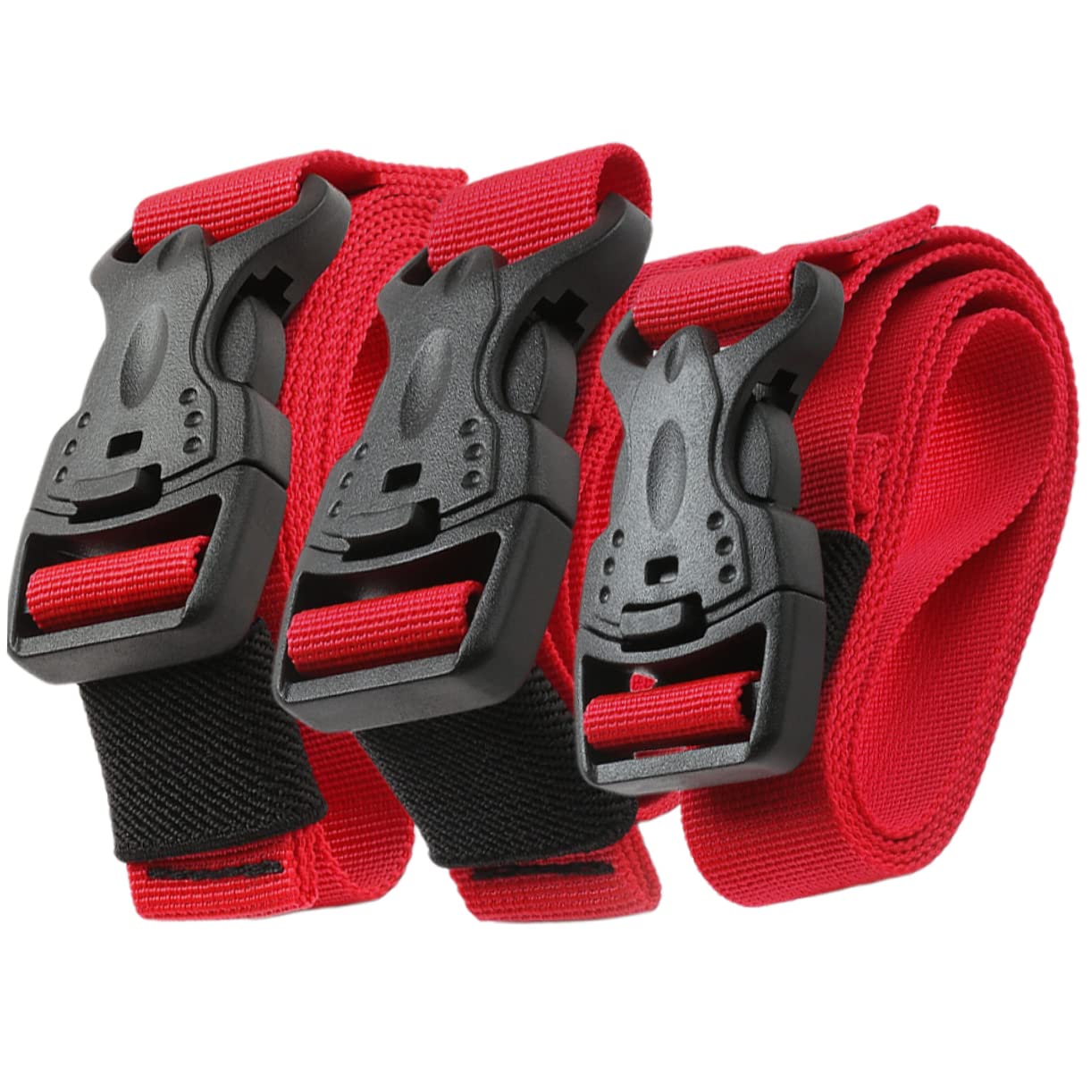 Veemoon 3Stücke Gepäckbungee Riemen Verstellbare Nylon Bindegurte mit Schnellverschluss für Sicheres Reisen für Camping Transport Veemoon 3Stücke Gepäckbungee Riemen Verstellbare Nylon Bindegurte mit Schnellverschluss für Sicheres Reisen für Camping Transport von Veemoon