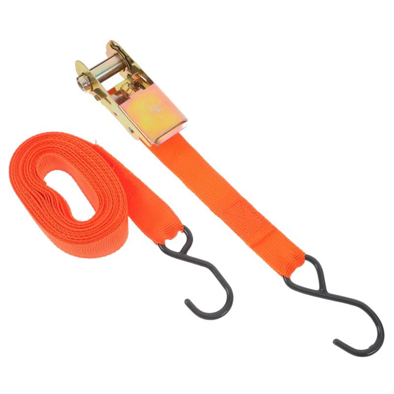 Veemoon 4 Stück Flexible Kabelbündelung Gurte für Lastwagen Autogurte Spanngurte für Autoanhänger Zurrgurte Spanngurte für Motorräder Motorradgurte Kaltes Bügeleisen Orange von Veemoon