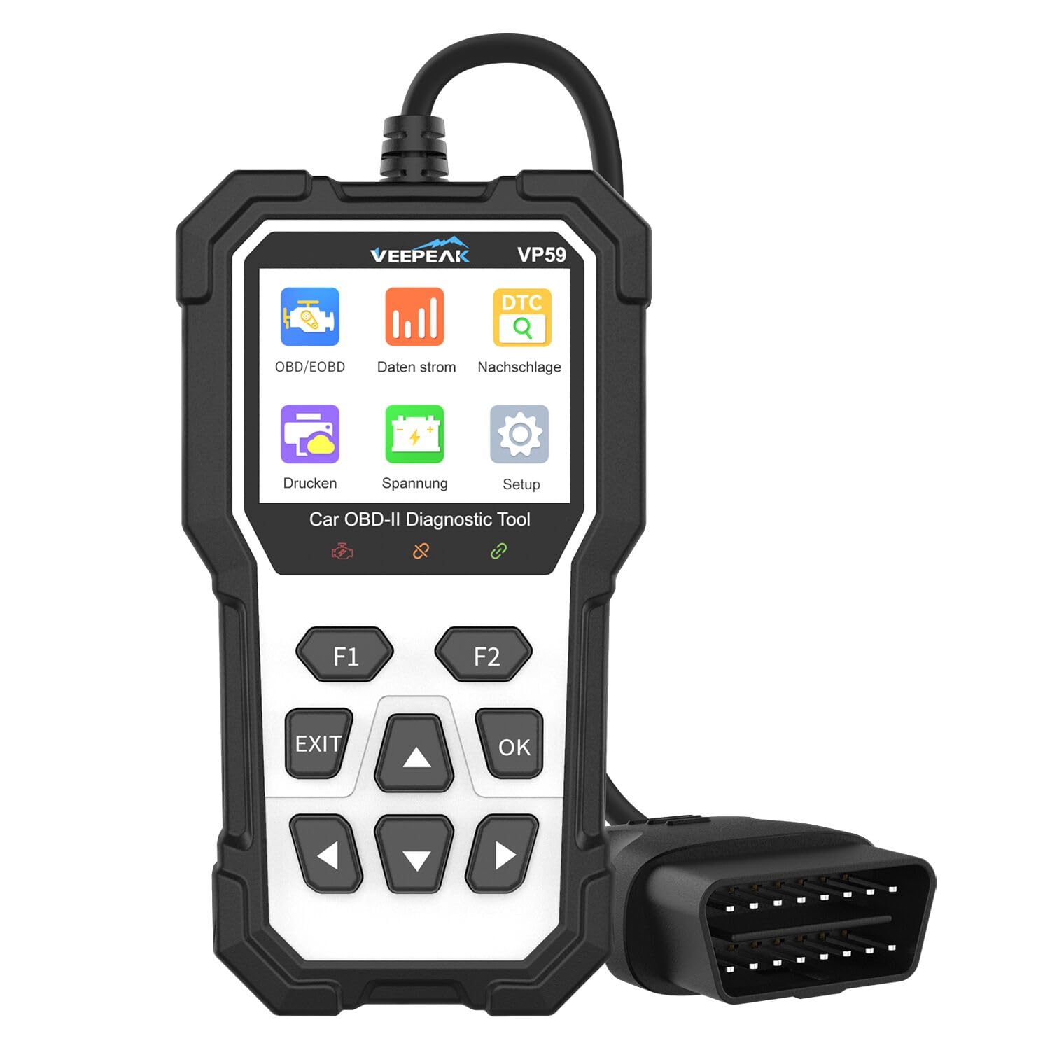 Veepeak Auto OBD2 Scanner Code-Lesegerät Fahrzeugmotor-Diagnosewerkzeug EOBD-Scan-Tool mit Allen OBD-II-Modi und Trageetui, für Benzinfahrzeuge ab 2001 und Dieselfahrzeuge ab 2004 Veepeak Auto OBD2 Scanner Code-Lesegerät Fahrzeugmotor-Diagnosewerkzeug EOBD-Scan-Tool mit Allen OBD-II-Modi und Trageetui, für Benzinfahrzeuge ab 2001 und Dieselfahrzeuge ab 2004 von Veepeak