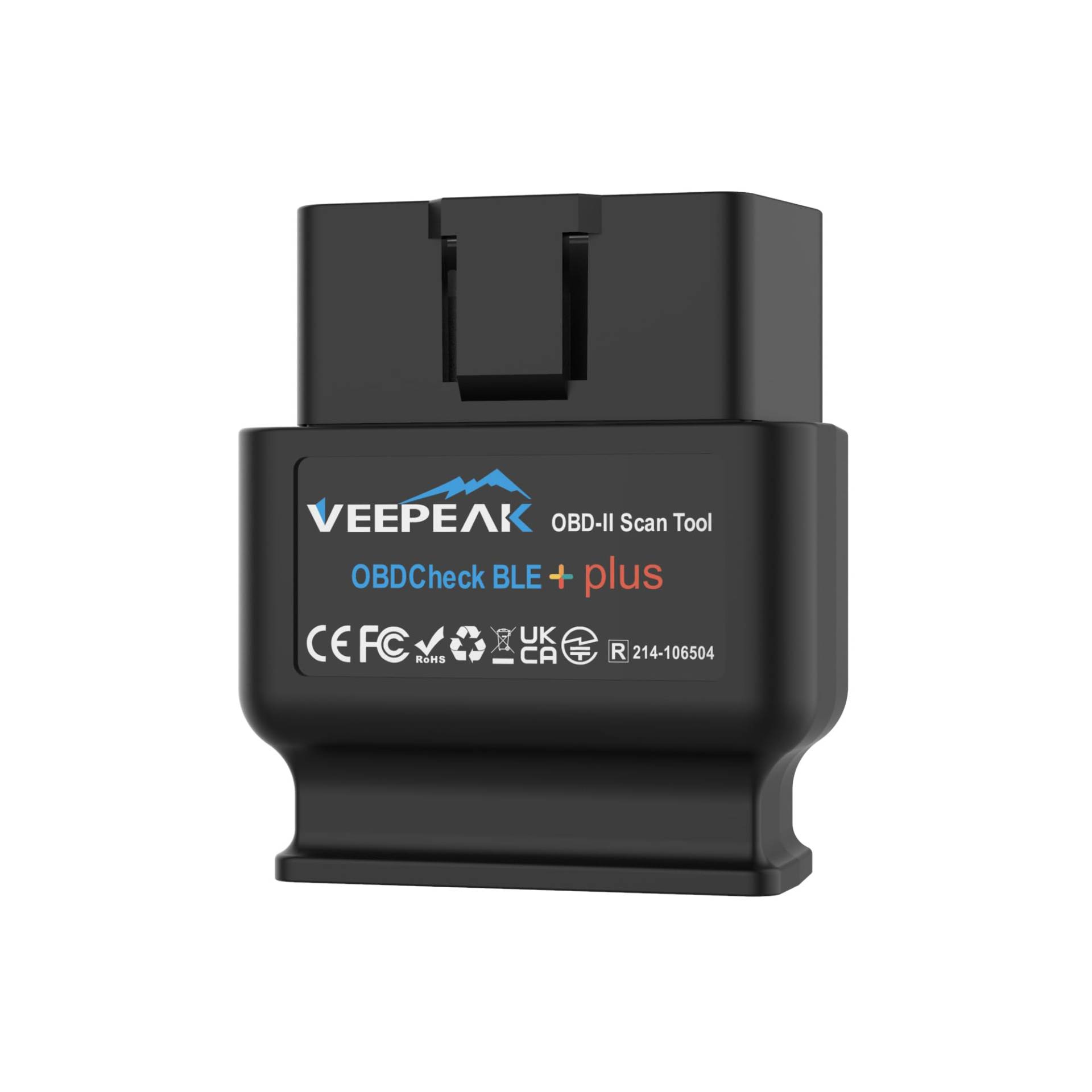 Veepeak OBDCheck BLE+ Bluetooth OBD II EOBD Diagnosegerät Adapter Stecker Auto Diagnose Scanner für iOS und Android von Veepeak