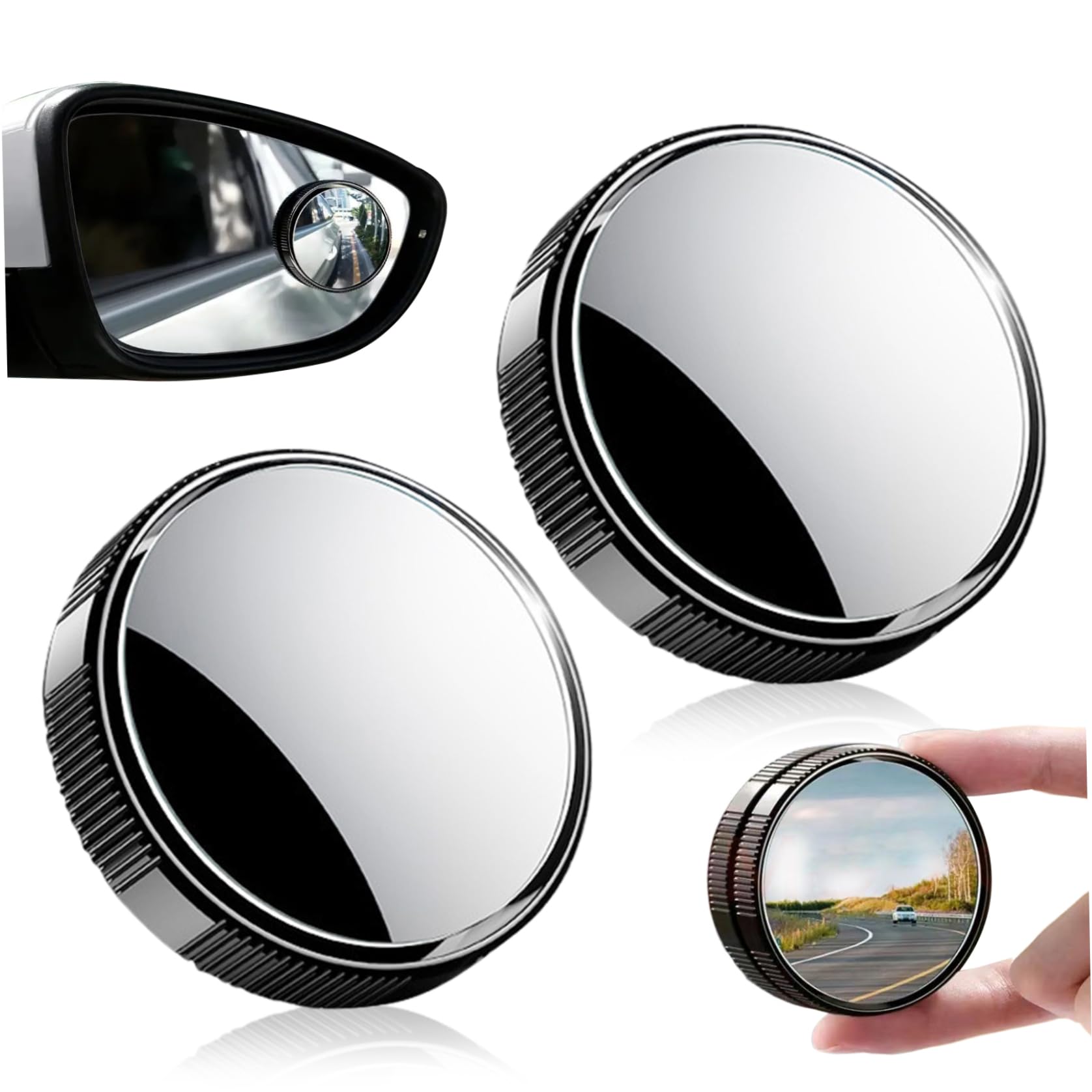 2PCS Blindspot Spiegel für Auto 2x0.6 Einstellbare 360 ° Weitwinkel -Seitenspiegel, wasserdichte Rückspiegel mit Rückspiegel für Auto, SUV, LKW, Außenzubehör 2PCS Blindspot Spiegel für Auto 2x0.6 Einstellbare 360 ° Weitwinkel -Seitenspiegel, wasserdichte Rückspiegel mit Rückspiegel für Auto, SUV, LKW, Außenzubehör von Veesper