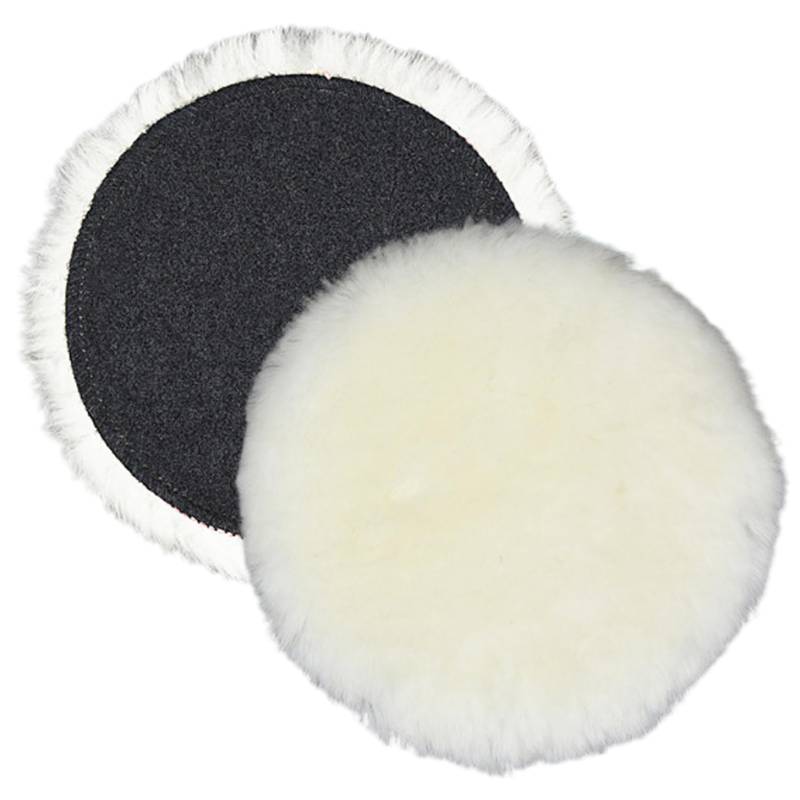 2pcs 5 Zoll Buffing Pads dickes Wollpolierkissen mit selbstklebender Rücken für Orbitalschleifer, Auto-Details, Boot, Möbel, Lackoberfläche von Veesper