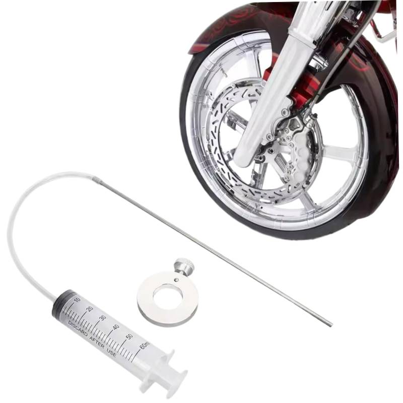 Fork Ölspiegel -Werkzeug 60 ml Spritze mit einstellbarem Ring, Universal Motorradsuspensions -Gabel -Ölstandsanzeige für Präzisionsabstimmung und Wartung von Veesper