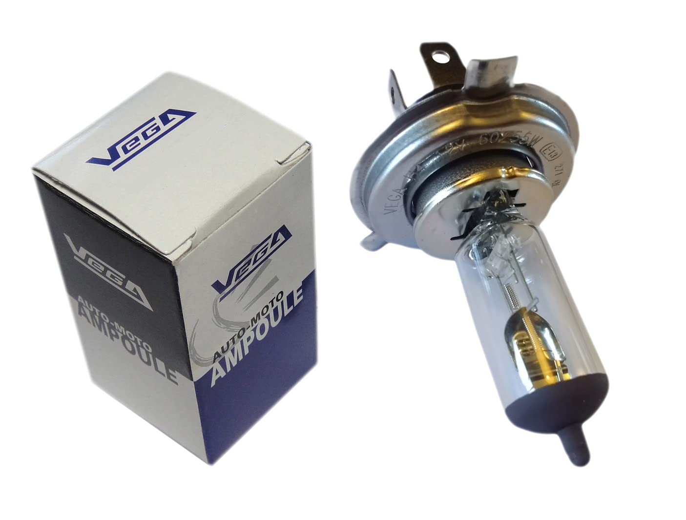 1 x Vega® Halogenlampe 'Maxi' H4 60 W/55 W P43t, französische Marke, 12 V. von Vega