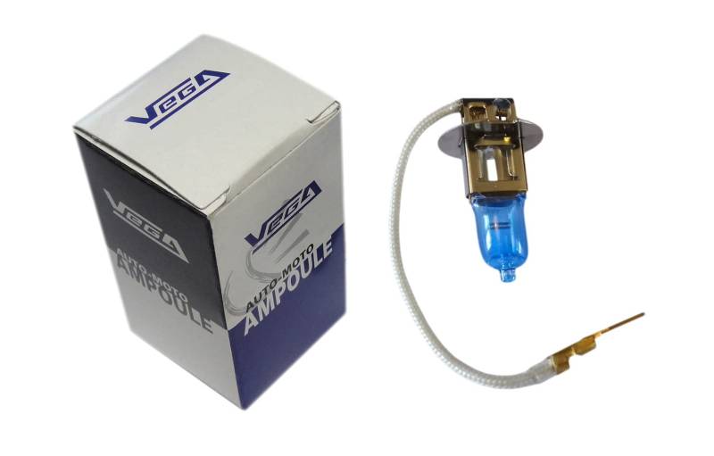 1 x Vega® Xenon 'Day Light' H3 100 W PK22s Tageslicht Super White Französische Marke 12 V von Vega