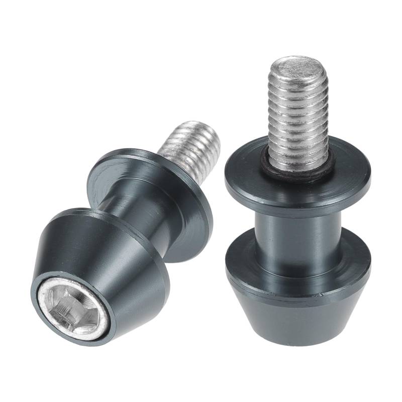 VekAuto 1 Paar Schwingenarm-Spulen, 10mm M10x1.5 CNC Schwingarm-Spulen-Schieber, universell einsetzbar für Motorräder, langlebige Aluminiumlegierung in Titanoptik von VekAuto