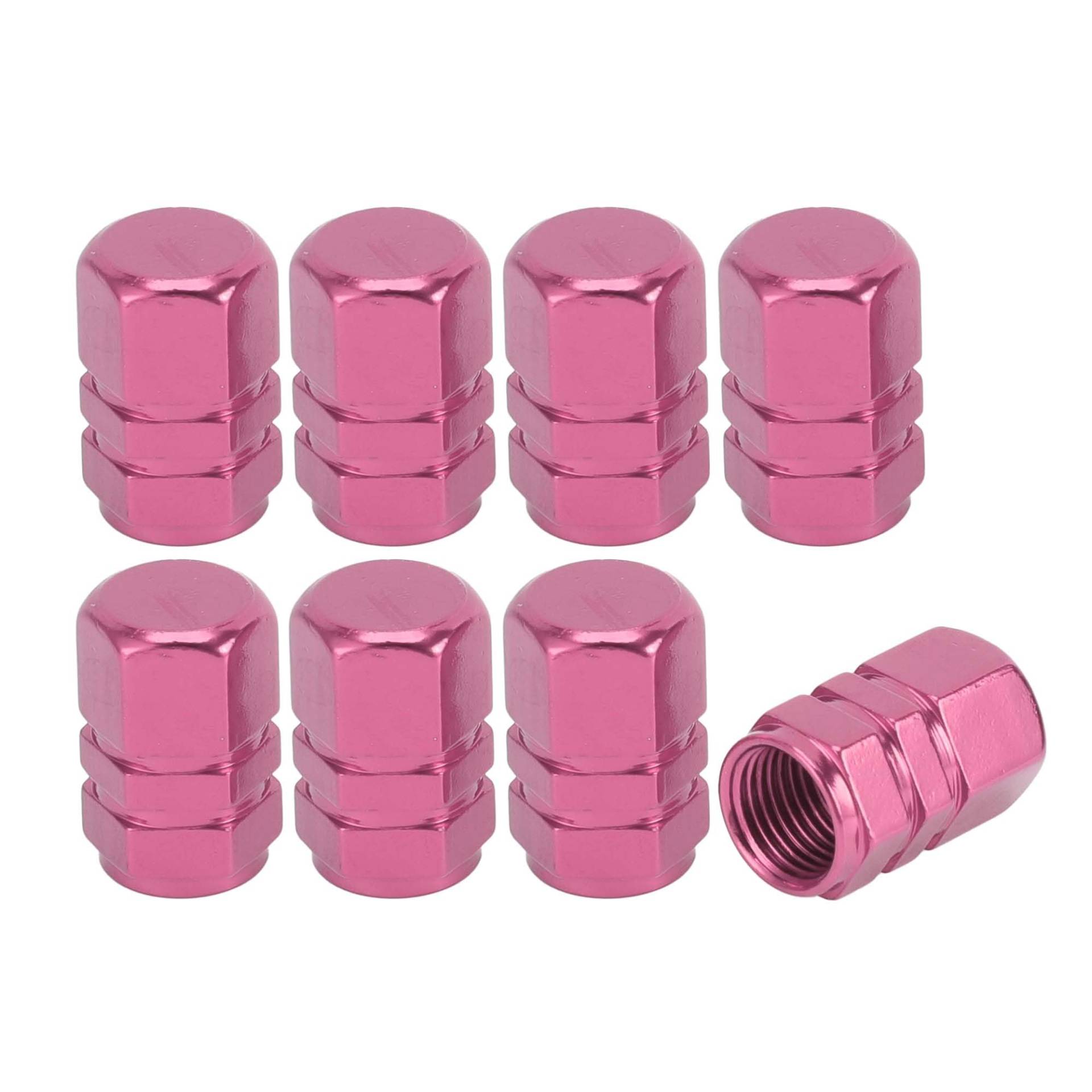 VekAuto 8 Stück Reifenventilkappen, 10x17MM Auto Radventilkappe Universal für Auto Fahrrad Motorrad Anti-Crash Aluminiumlegierung Pink Reifenventilabdeckung Ventilkappe Reifenventilkappe VekAuto 8 Stück Reifenventilkappen, 10x17MM Auto Radventilkappe Universal für Auto Fahrrad Motorrad Anti-Crash Aluminiumlegierung Pink Reifenventilabdeckung Ventilkappe Reifenventilkappe von VekAuto