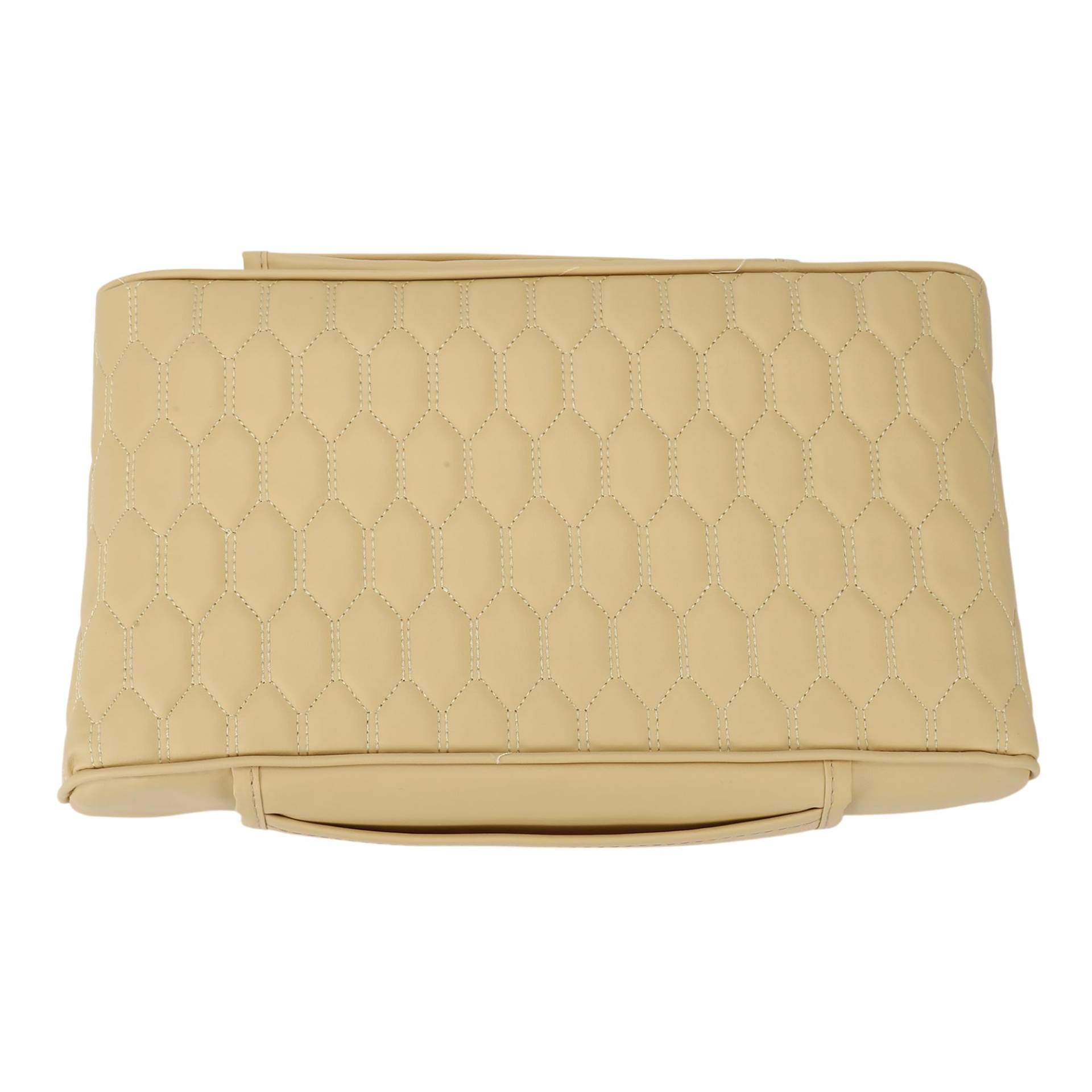 VekAuto Auto Mittelkonsole Abdeckung Armlehnen Abdeckung Mit Aufbewahrungstasche 34x23x6cm / 13.39"x9.06"x2.36" Beige Nappa Leder VekAuto Auto Mittelkonsole Abdeckung Armlehnen Abdeckung Mit Aufbewahrungstasche 34x23x6cm / 13.39"x9.06"x2.36" Beige Nappa Leder von VekAuto