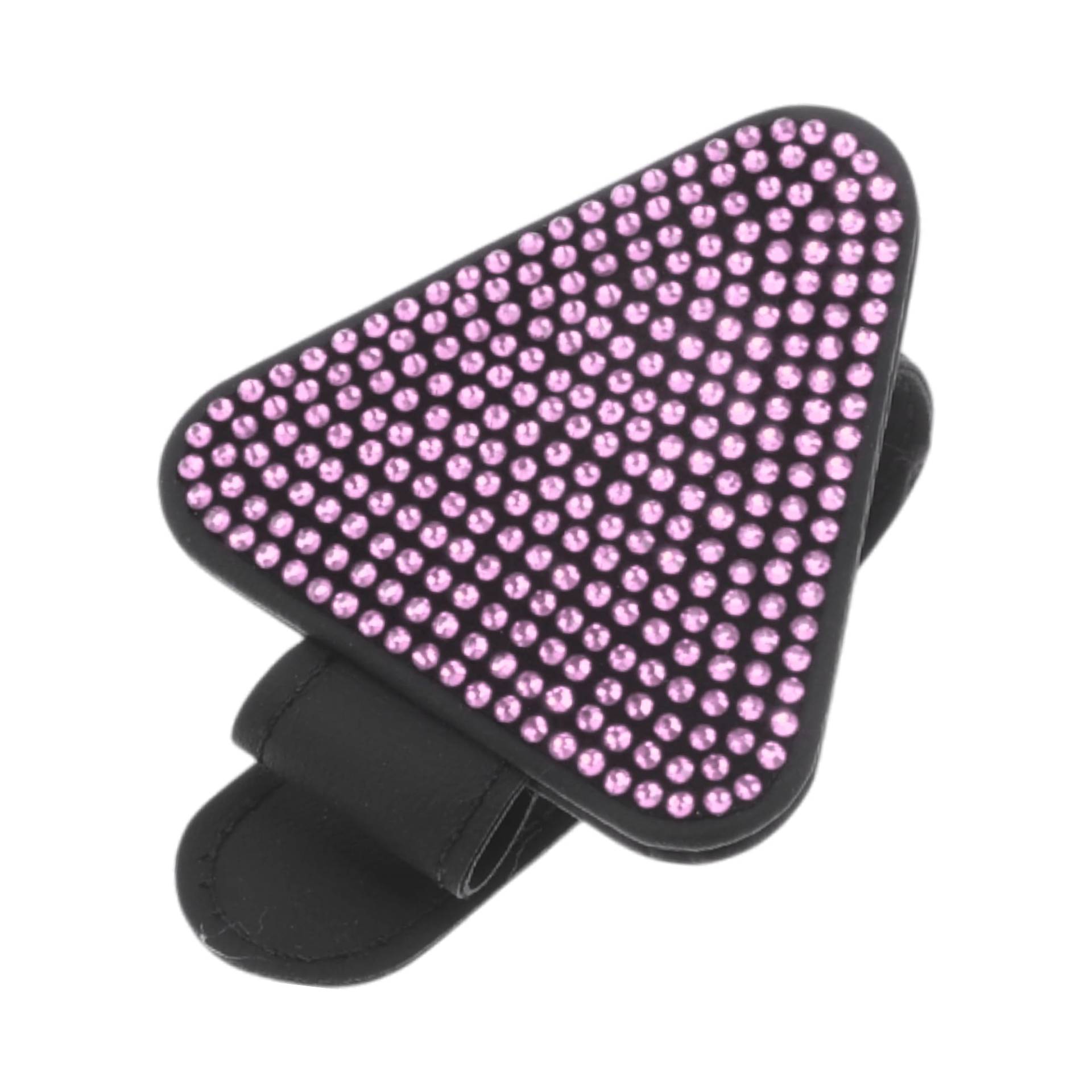 VekAuto Auto Sonnenbrille Clip Magnetische Universelle Sonnenblende Brillenhalter Clip PU Leder Rosa 3.15"x2.36" 1Stk VekAuto Auto Sonnenbrille Clip Magnetische Universelle Sonnenblende Brillenhalter Clip PU Leder Rosa 3.15"x2.36" 1Stk von VekAuto