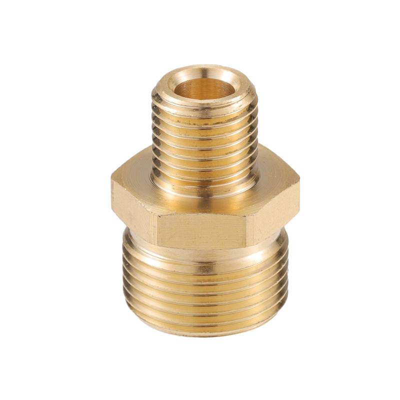 VekAuto Hochdruckreiniger-Anschluss, M14x1.5 auf 22mm M22x1.5 männlicher Adapter aus Messing Schraubenschlauchanschluss Universal für Hochdruckreiniger Messing Kupferton von VekAuto
