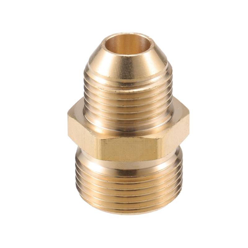 VekAuto Hochdruckreiniger-Anschluss, M18x1.5 auf M22x1.5 männlicher Adapter aus Messing Schraubenschlauchanschluss Universal für Hochdruckreiniger Schnellkupplung Messing Kupferfarbe von VekAuto