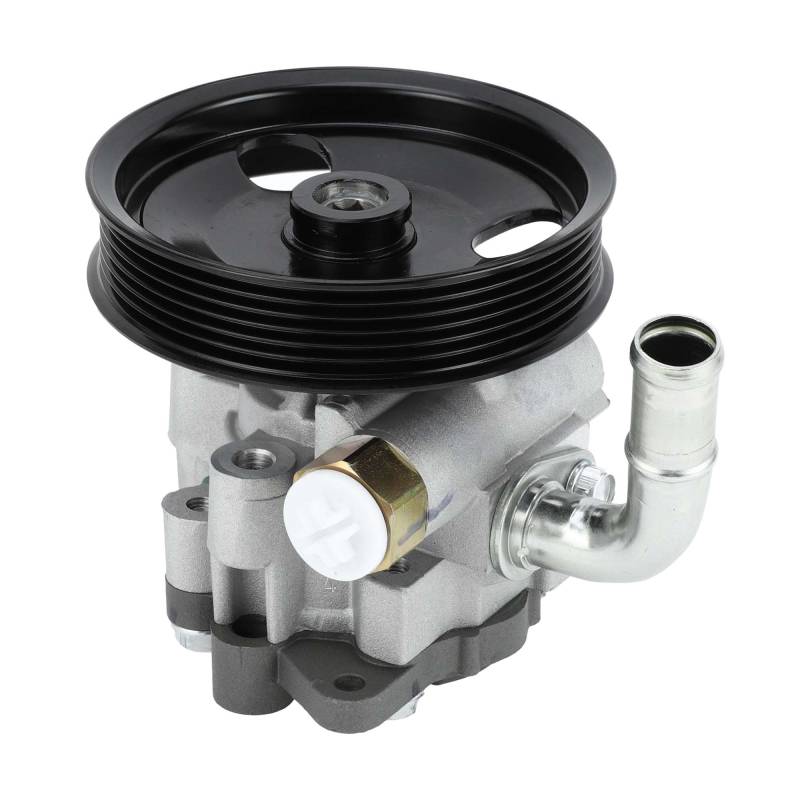 VekAuto Servolenkpumpe kompatibel für Jeep Grand Cherokee 5.7L 2005-2010, aus Aluminiumlegierung in Silberton, Nr. 52089883AC/52089883AD mit Riemenscheibe. von VekAuto