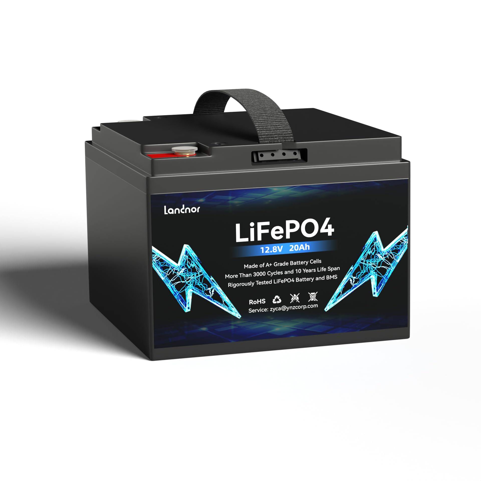 12,8V 10Ah Lithium-LiFePO4-Tiefzyklus-Batterie, 2000-5000+ Zyklen Lithiumeisenphosphat-Akkumulator für Schleppmotor, Fischfinder, Kinderroller, Spielzeugautos, Outdoor-Camping von Velitcur