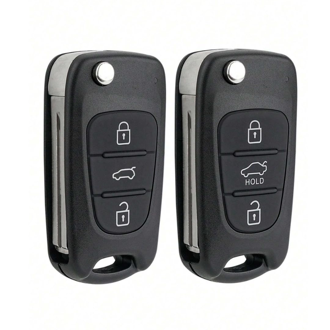 2 x Hyundai Ersatz Auto Schlüsselanhänger Fernbedienung Abdeckung Hülle (i20 i30 i35 IX20 IX35 - Kia Ceed Rio Picanto Sportage Sorento Venga Fahrzeug 2 x Hyundai Ersatz Auto Schlüsselanhänger Fernbedienung Abdeckung Hülle (i20 i30 i35 IX20 IX35 - Kia Ceed Rio Picanto Sportage Sorento Venga Fahrzeug von Vellichor Europe