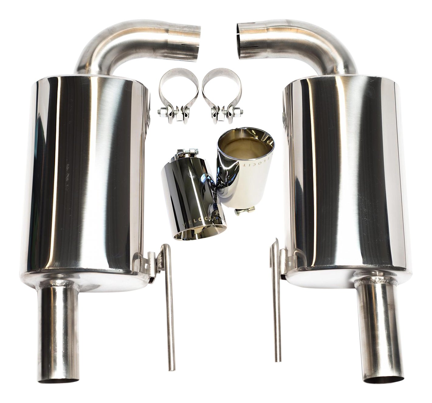 Velocity Parts - Schalldämpfer-Set - 101mm Chrom Blenden mit TÜV Velocity Parts - Schalldämpfer-Set - 101mm Chrom Blenden mit TÜV von Velocity Parts