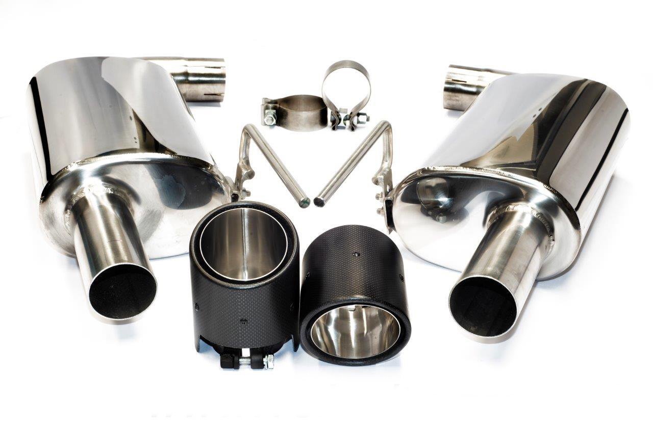 Velocity Parts - Schalldämpfer-Set - 116mm Carbon Blenden mit TÜV Velocity Parts - Schalldämpfer-Set - 116mm Carbon Blenden mit TÜV von Velocity Parts