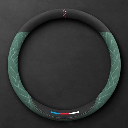 Lenkradabdeckung für Seat Ibiza 5-türer XCELLENCE AB Bj.2018, Anti Rutsch Lenkradhüllen 37-38cm/15'' Spleißen Lenkradschutz Teleskop Lenkrad Abdeckung(Green,Roundtype) von Velquioxyn