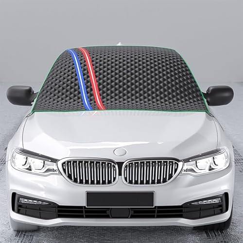 Frontscheibenabdeckung Winter für BMW 3er G21 Touring 2018-, Auto Windschutzscheibenabdeckung Groß Faltbar Wasserbeständig Autoabdeckung 2 Stück(B) von Ventoluxl