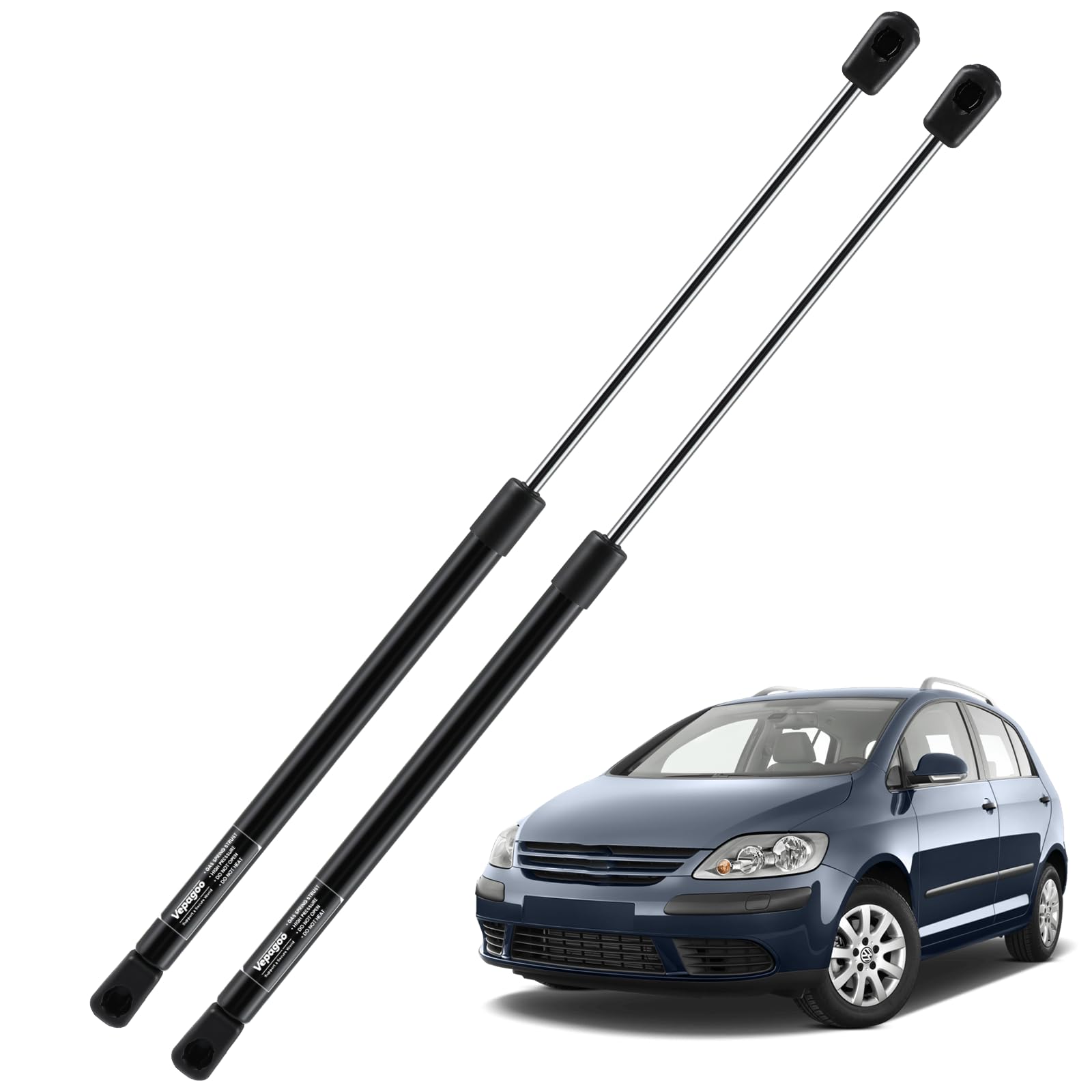 Vepagoo 2 x Gasdruckfedern für Golf Plus 5M1 521 alle Schrägheck Motoren (2005-2013) – Heckklappendämpfer, kompatibel mit #5M0827550 von Vepagoo