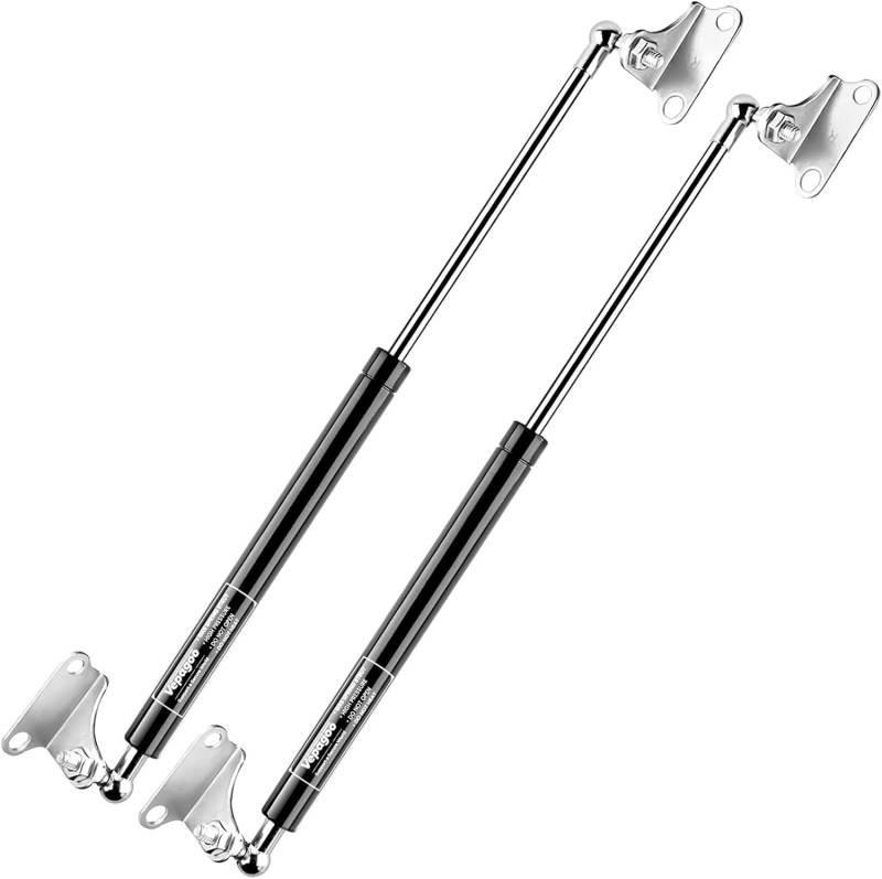 Vepagoo 500MM 450N/45KG Gasdruckdämpfer Gasdruckfeder, mit L-förmigen Gasfeder Haltern für Bootsabdeckung, Schwerlast, Mülleimer, Hatch Door Shed Window and Other Custom Heavy Duty Project Set of 2 von Vepagoo