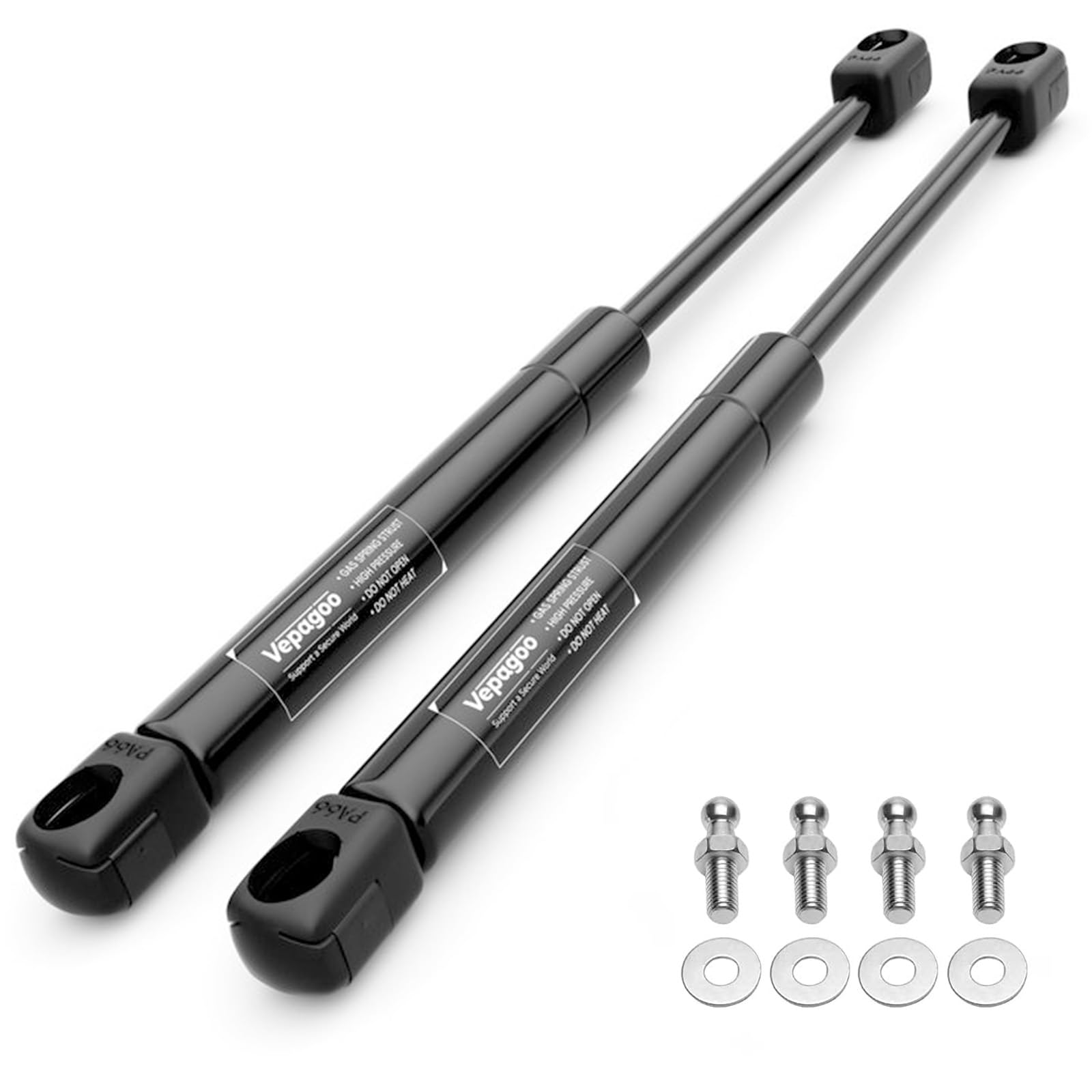 Vepagoo Universal 500MM 450N/45Kg Gasdruckfeder für Wohnmobil Bett Boot Bett Abdeckung Tür Deckel Boden Luke Tür Schuppen Fenster und andere benutzerdefinierte Heavy Duty Projekt, 2er Vepagoo Universal 500MM 450N/45Kg Gasdruckfeder für Wohnmobil Bett Boot Bett Abdeckung Tür Deckel Boden Luke Tür Schuppen Fenster und andere benutzerdefinierte Heavy Duty Projekt, 2er von Vepagoo